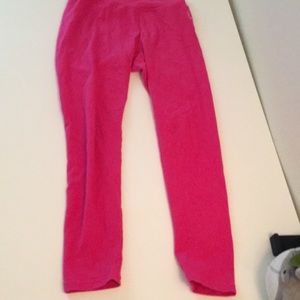 Glittery pink justice leggings
